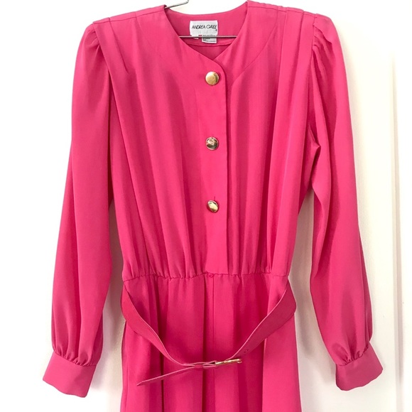 Vintage 1980’s hot pink secretary dress - Picture 4 of 13